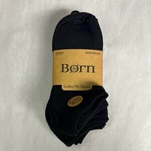 New Born Socks Women’s 10 Pair Cotton Blend Black No Show Sock Casual Activewear